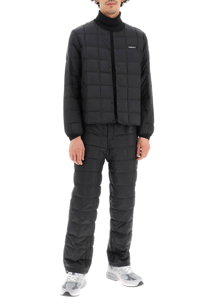 Shop Gramicci Quilted Nylon Down Jacket In Black