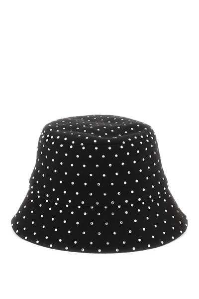 Shop Ruslan Baginskiy Bucket Hat With Rhinestones In Black