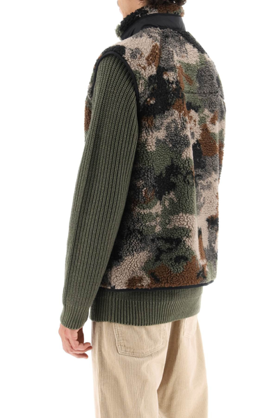 Shop Carhartt 'prentis Liner' Fleece Vest In Green,khaki,brown