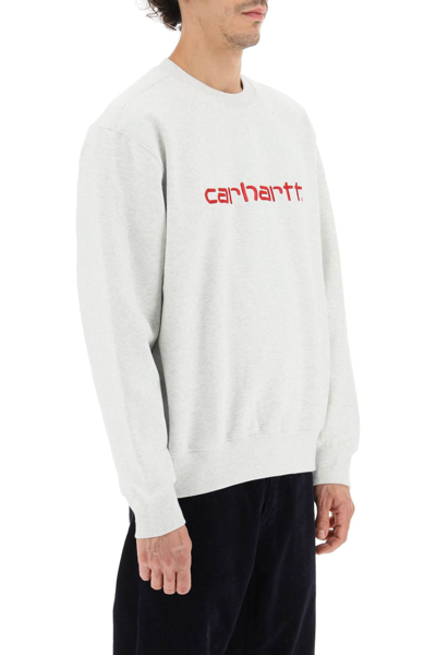 CARHARTT WIP Carhartt Wip Embroidered Logo Crew Neck Sweatshirt - Stylemyle