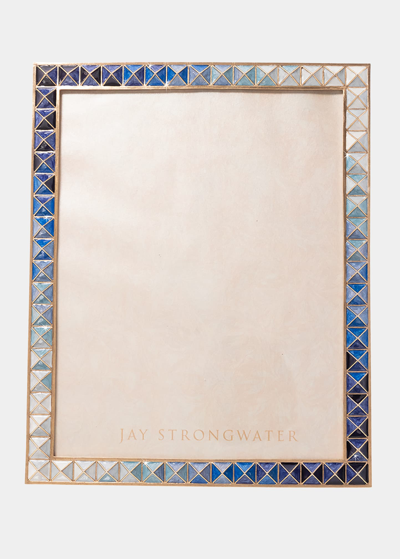 Shop Jay Strongwater Indigo Pyramid 8" X 10" Picture Frame