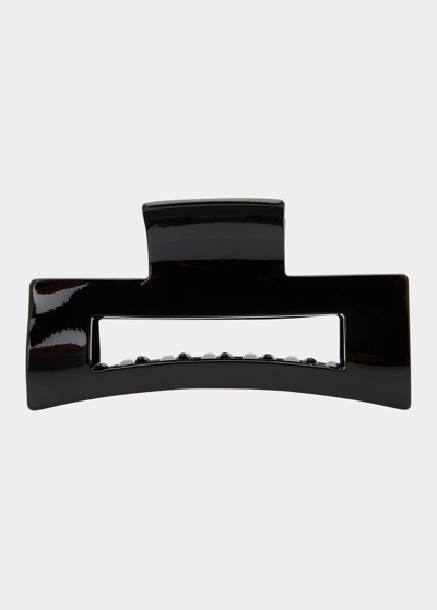 Shop L Erickson Large Cutout Rectangle Jaw Hair Clip In Black