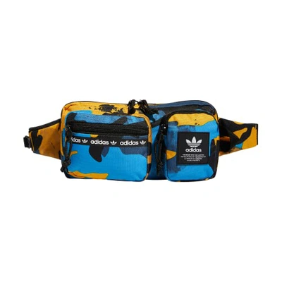 Adidas Originals Originals Rectangle Crossbody Bag In Adi Camo Series  Collegiate Gold-pulse Blue/black | ModeSens