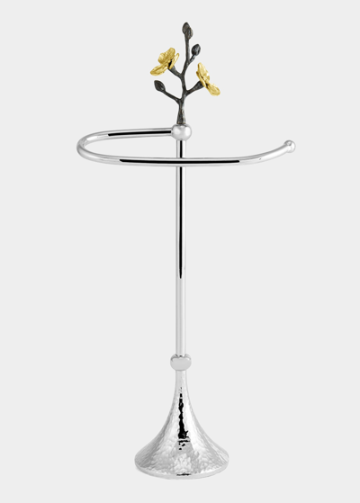 Shop Michael Aram Gold Orchid Fingertip Towel Stand