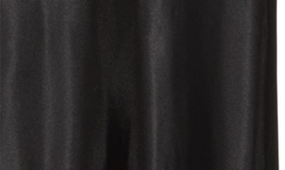 Bebe Satin Cowl Neck Slip Midi Dress In Black