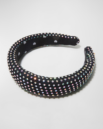 Shop Lele Sadoughi Crystal Mesh Alice Headband In Technicolor