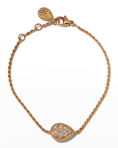 Shop Boucheron 18k Rose Gold Serpent Boheme Small Motif Diamond Bracelet