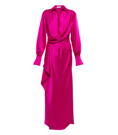 Shop Jonathan Simkhai Talita Wrap Dress In Pink