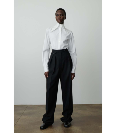 Shop The Row Marcellita Pleated Wide Leg Pants In Black