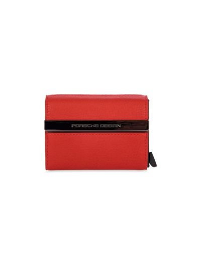 Shop Porsche Design Men's Secrid Card Holder In Lava Orange