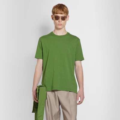 Shop Bottega Veneta Man Green T-shirts