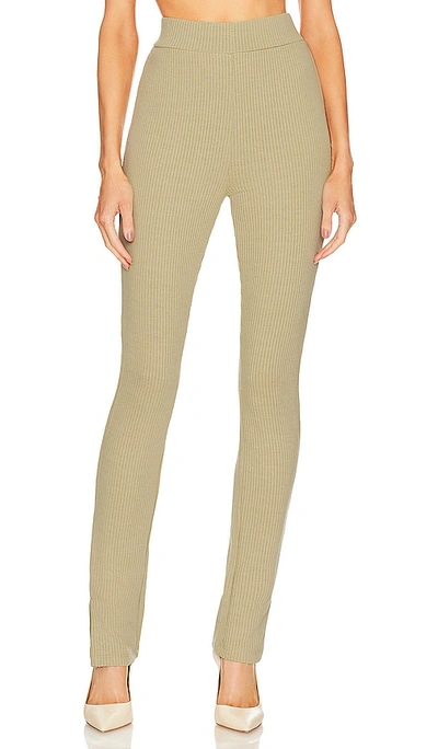 WEWOREWHAT RIBBED FLARE PANT 