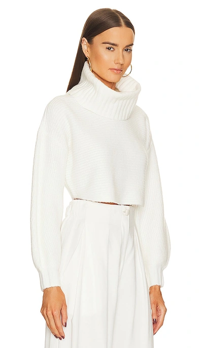 Michael Costello X Revolve Safia Peek A Boo Crop In Ivory