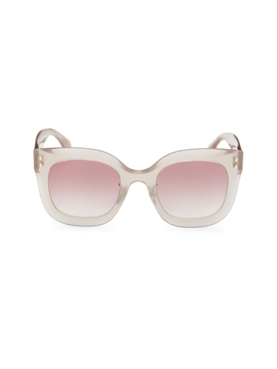 Shop Isabel Marant Women's 52mm Sqaure Sunglasses In Blush Pink