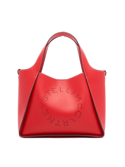 Shop Stella Mccartney Women's Stella Logo Crossbody Tote In Bright Red