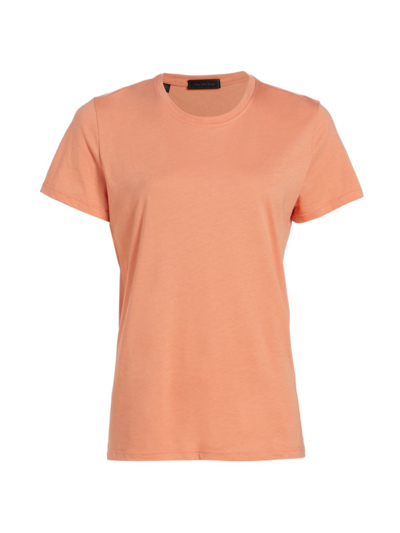 Shop Saks Fifth Avenue Women's Collection Short Sleeve Crewneck T-shirt In Canyon