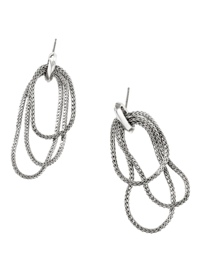 Shop John Hardy Women's Classic Chain Sterling Silver Loop Earrings