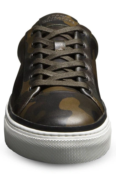 Shop Allen Edmonds Flynn Leather Sneaker In Camo