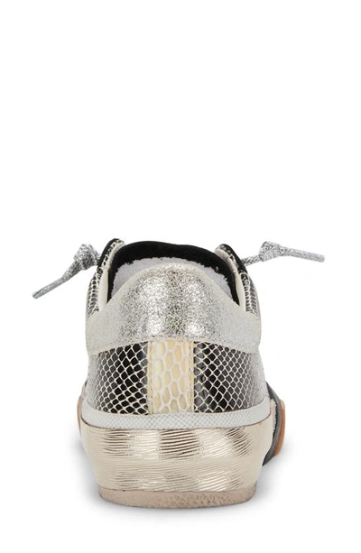 Shop Dolce Vita Zina Sneaker In Mercury Metallic Leather
