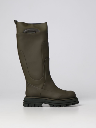 Barracuda Rubberised Fabric Boots In Military | ModeSens