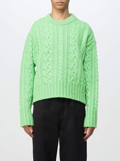 Shop Ami Alexandre Mattiussi Sweater Ami Paris Men Color Green