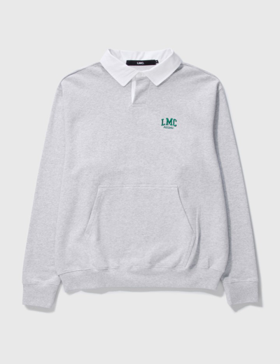 Shop Lmc Athletic Rugby Sweatshirt In Grey