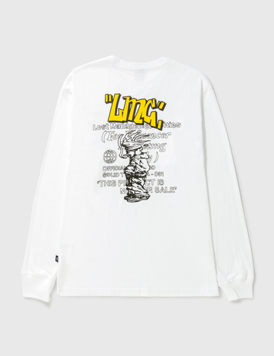 Shop Lmc Doodle Long Sleeve T-shirt In White