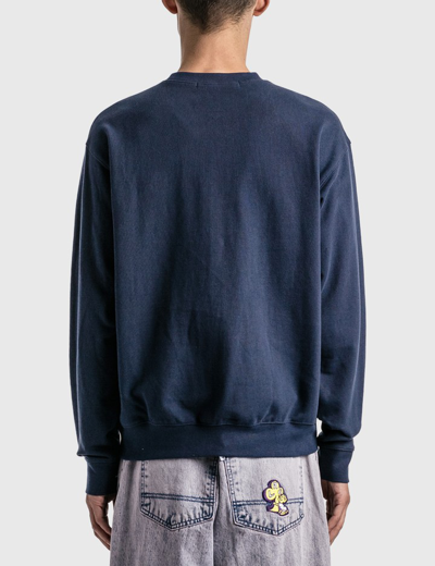 Shop Lmc Flower Bear Sweatshirt In Blue