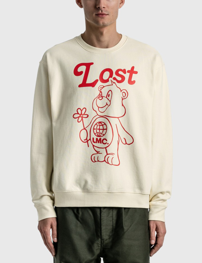 Shop Lmc Flower Bear Sweatshirt In White