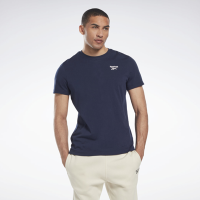 Shop Reebok Men's Identity Classics T-shirt In Vector Navy