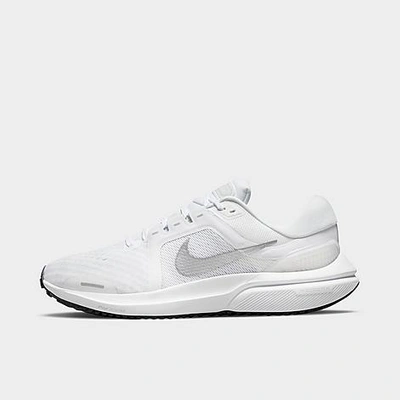 Shop Nike Women's Air Zoom Vomero 16 Running Shoes In White/pure Platinum/black/metallic Silver