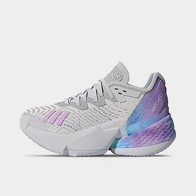 Shop Adidas Originals Adidas Big Kids' D. O.n. Issue #4 Basketball Shoes In Cloud White/bliss Lilac/almost Blue