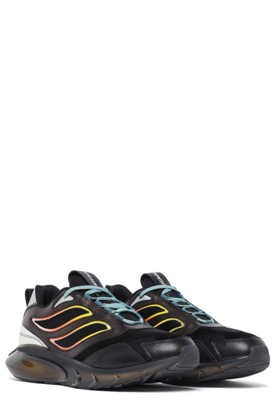 Shop Just Cavalli Panelled Lace-up Sneakers