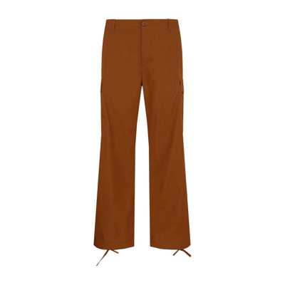 Shop Kenzo Mid-waisted Cargo Pants In Brown