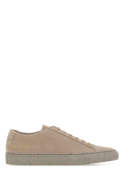 Shop Common Projects Biscuit Nubuck Achilles Sneakers In Taupe