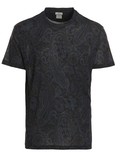 Shop Etro Paisley T-shirt In Blu
