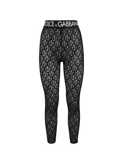 Shop Dolce & Gabbana Logo Pattern Elastic Waistband In Nero