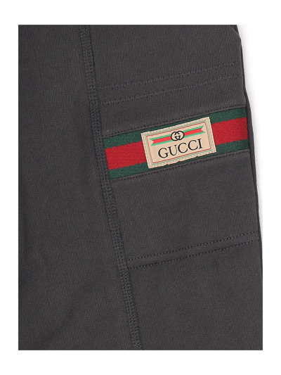 Shop Gucci Logo Label Jogging Pants