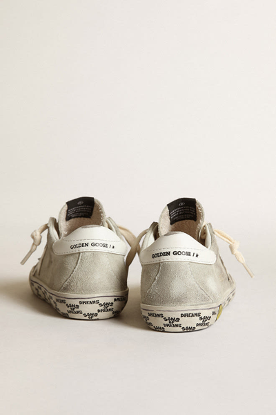 Shop Golden Goose Sneakers With Logo In Bianco