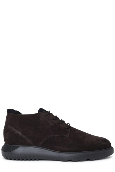 Hogan H600 Lace-up Almond-toe Desert Boots