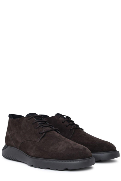 Hogan H600 Lace-up Almond-toe Desert Boots