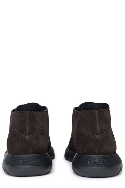 Hogan H600 Lace-up Almond-toe Desert Boots