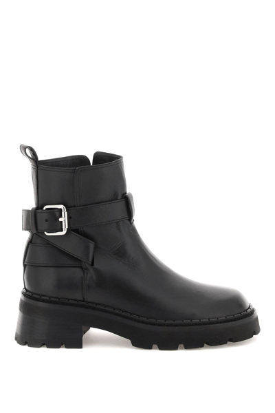 Shop By Far Nappa Leather Warner2 Ankle Boots In Black