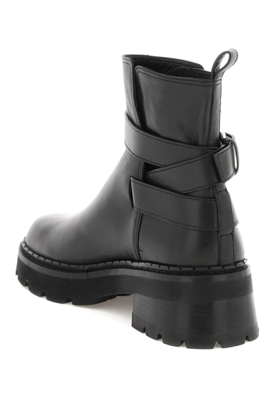 Shop By Far Nappa Leather Warner2 Ankle Boots In Black