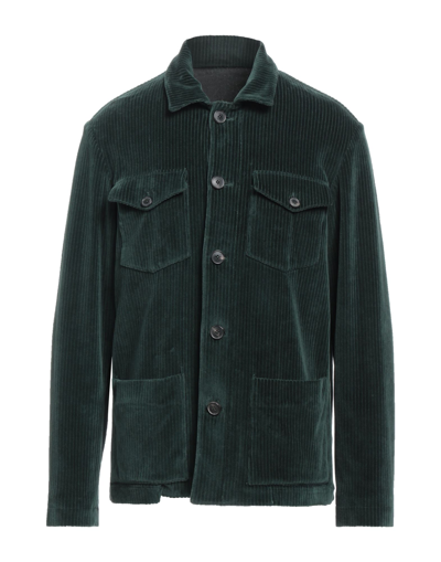 Shop Altea Man Shirt Dark Green Size M Cotton