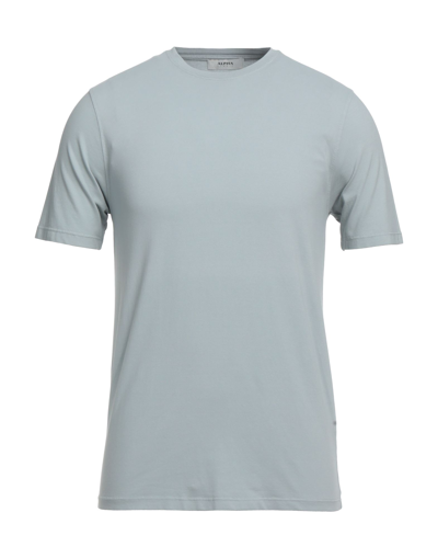 Shop Alpha Studio Man T-shirt Grey Size 38 Cotton, Elastane