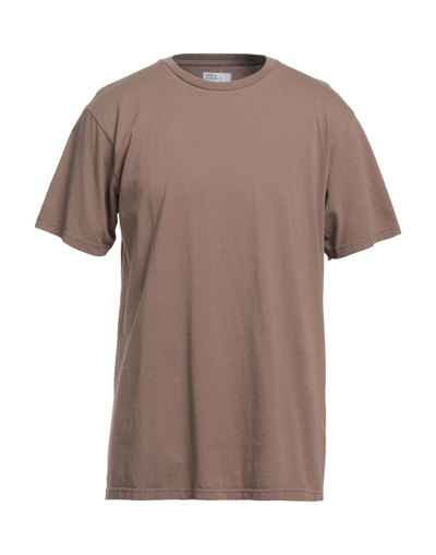 Shop Colorful Standard T-shirts In Khaki