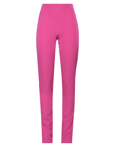 Shop Vicolo Woman Pants Fuchsia Size S Polyester, Elastane In Pink