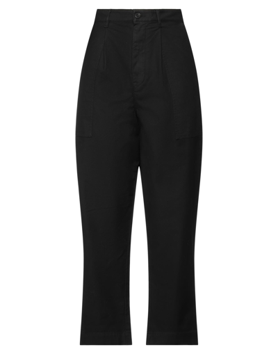 Shop Pence Woman Pants Black Size 6 Cotton, Elastane