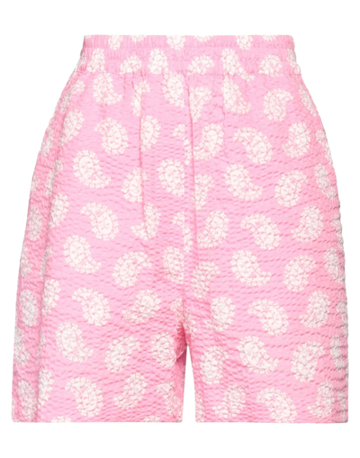 Shop Msgm Woman Shorts & Bermuda Shorts Pink Size 6 Cotton